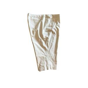 Croft & Barrow Womens Natural Fit Pants Beige Khaki Stretch Pant Capri Plus 20W